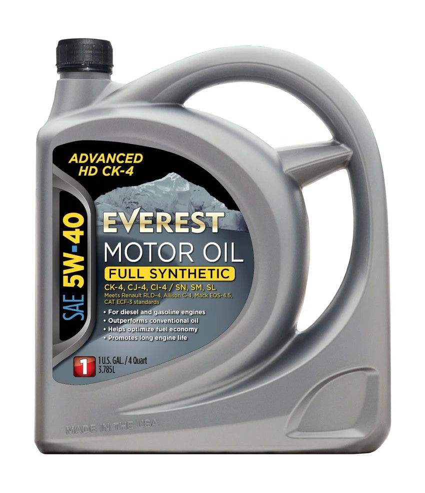 Everest CK-4 Full Synthetic Heavy Duty SAE 5W-40 Diesel Engine Oil ...