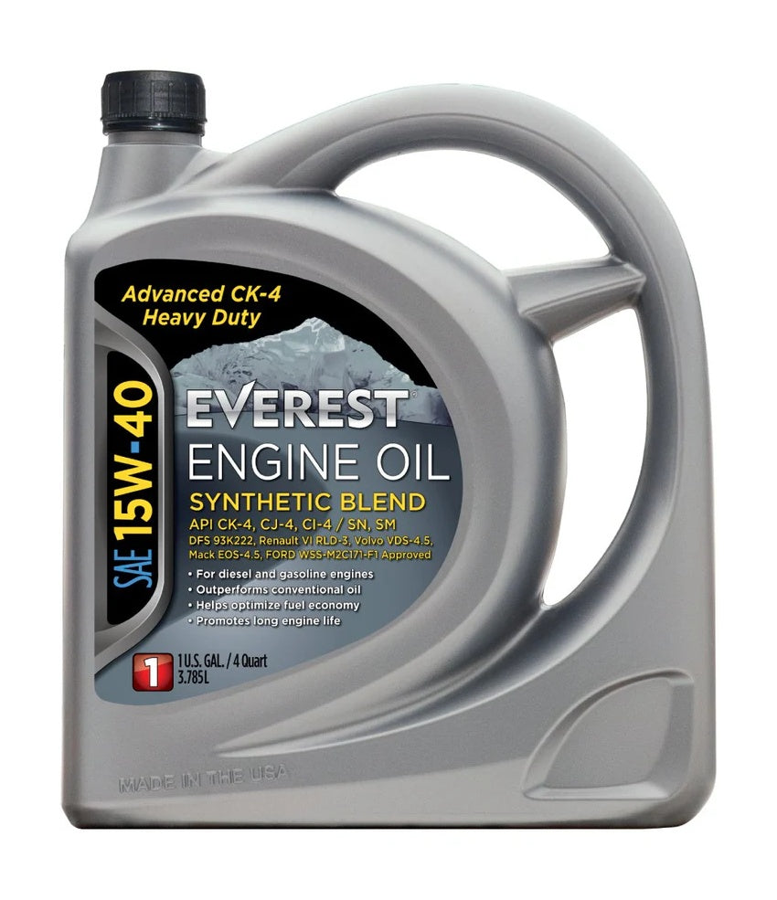 Everest Advanced CK-4 Heavy Duty Synthetic Blend SAE 15W-40 Diesel Eng ...